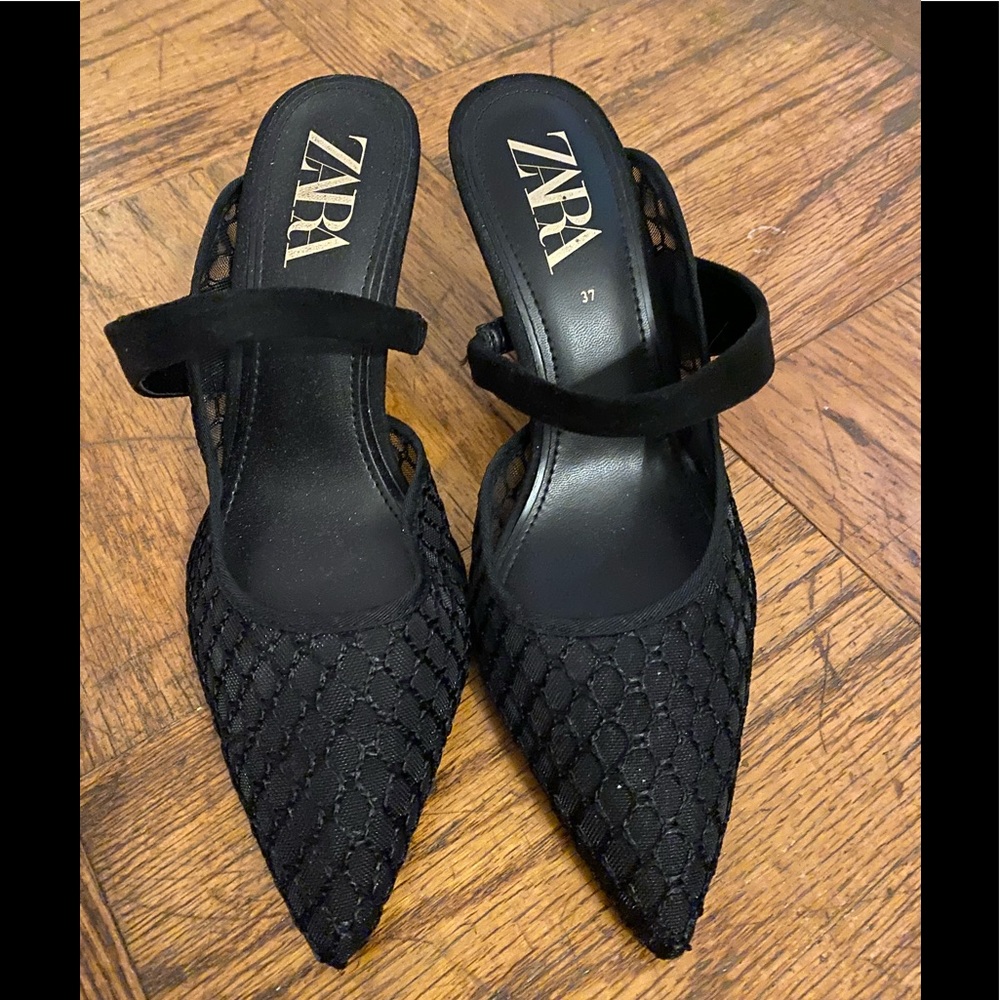 Zara black heels